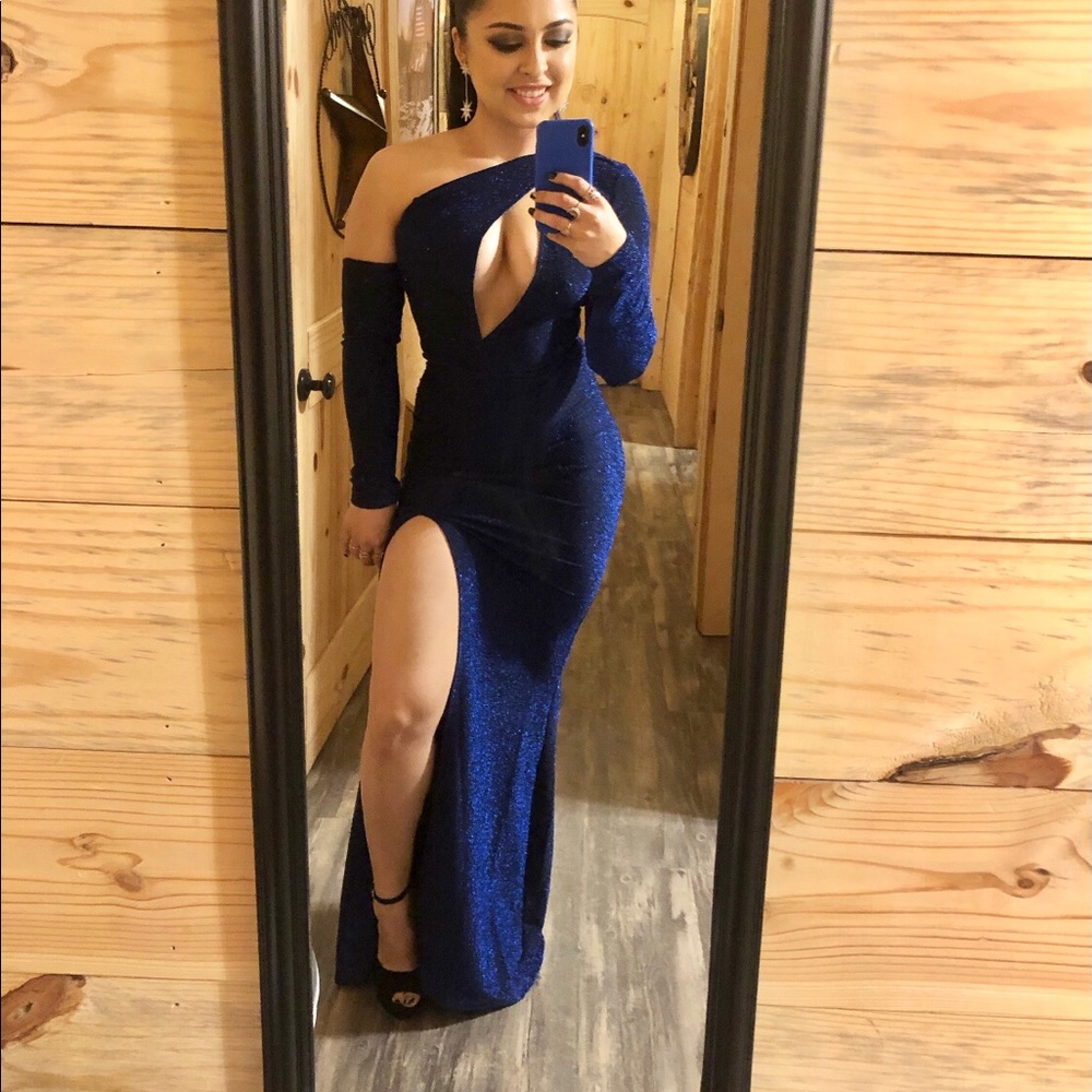 Royal blue dress